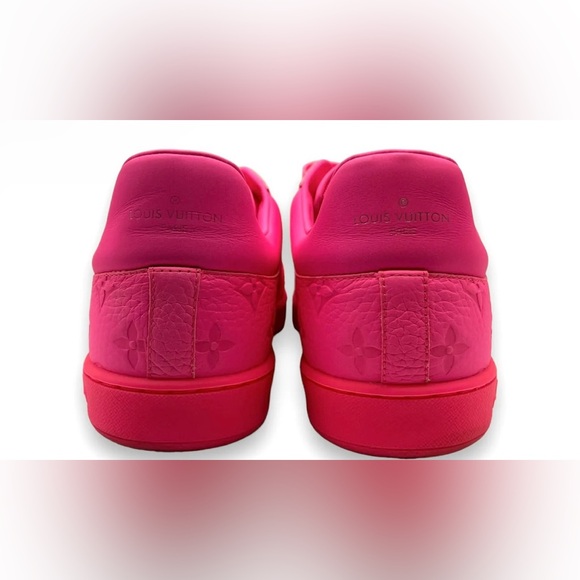 RARE preloved Louis Vuitton's Luxembourg PINK MONOGRAM sneakers 8.5 US men’s - Picture 7 of 10
